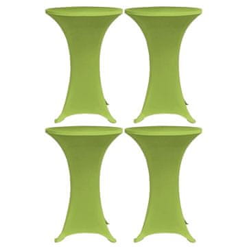 Vidaxl Elastične navlake za stol, 4 kom, 70 cm, zelene