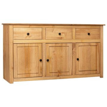 Vidaxl Komoda, 135x40x80 cm, Masivni borov drvo, Serija Panama