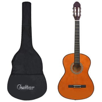 Vidaxl Klasična gitara za početnike, 4/4, 39", s koferom