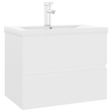 Vidaxl Ormarić s ugrađenim umivaonikom bijeli od konstruiranog drva