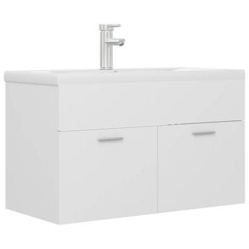 Vidaxl Ormarić s ugrađenim umivaonikom bijeli konstruirano drvo