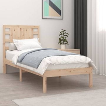 Vidaxl Okvir kreveta bez madraca 90x200 cm Masivni borov drvo