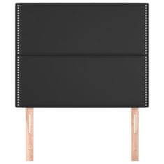 Vidaxl Uzglavlje crno 80x5x118/128 cm umjetna koža