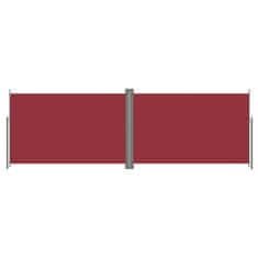 Vidaxl Uvlačiva bočna tenda crvena 200 x 600 cm