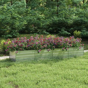 Vidaxl Žardinjera za povišene gredice 320x80x45 cm pocinčani čelik