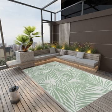 Vidaxl Vrtni tepih Zeleni 190x290 cm PP