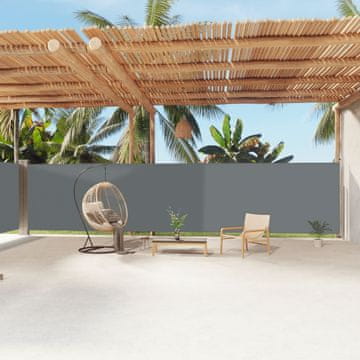 Vidaxl Uvlačna bočna tenda antracit boje 180 x 1200 cm