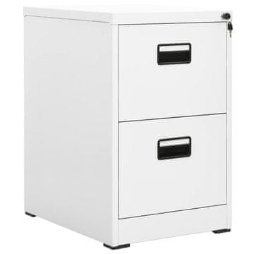 Vidaxl Ormar za spise Bijeli 46x62x72,5 cm Čelik
