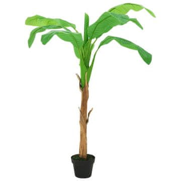 Vidaxl Umjetno stablo banane s posudom, 180 cm, zeleno
