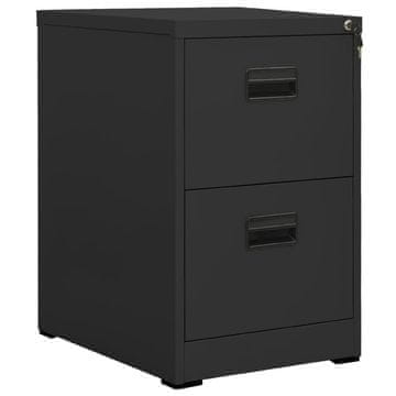 Vidaxl Ormar za spise antracit 46x62x72,5 cm čelik