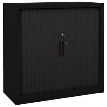 Vidaxl Ormarić s kliznim vratima crni 90x40x90 cm čelik