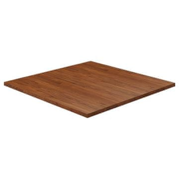 Vidaxl Četvrtasta stolna ploča smeđa 90x90x2,5 cm tretirana hrastovina