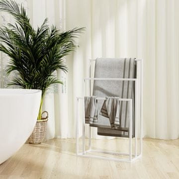 Vidaxl Samostojeći držač za ručnike Bijeli 48x24x79 cm Glačalo