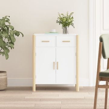 Vidaxl Ormarić, bijeli, 62x38x75 cm, materijal na bazi drva