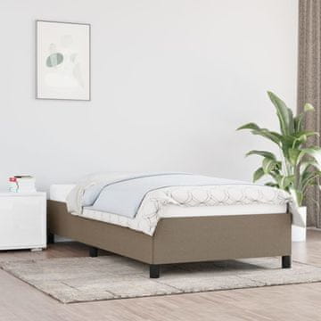 Vidaxl Okvir kreveta bez madraca boje taupe 90x200 cm tkanina