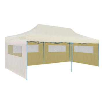 Vidaxl Sklopivi Pop-up Šator za Zabave Krem 3 x 6 m