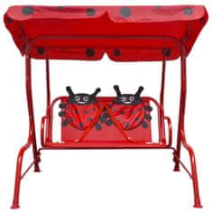 Vidaxl Diječija ljuljačka za sjedenje Crvena