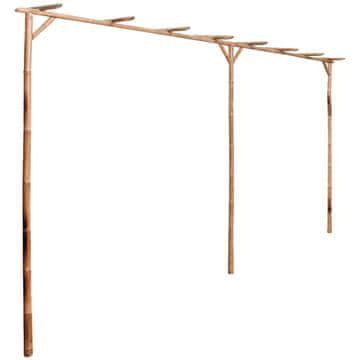 Vidaxl Pergola od Bambusa 385x40x205 cm