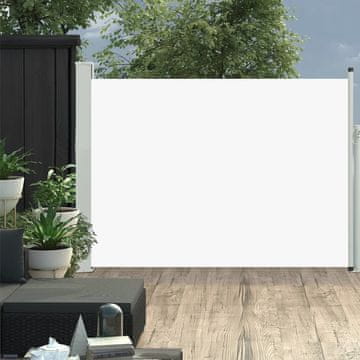 Vidaxl Uvlačna bočna tenda za terasu 100 x 500 cm krem boje