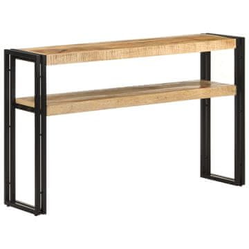 Vidaxl Konzolni stolić 120 x 30 x 75 cm od neobrađenog drva manga