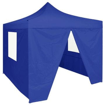Vidaxl Profesionalni sklopivi šator za zabave, 4 strane, 2x2 m, čelik