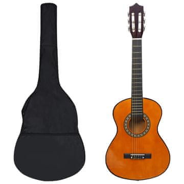 Vidaxl 8-dijelni set za učenje sviranja klasične gitare, 1/2" (100 cm), 34" (81 cm)