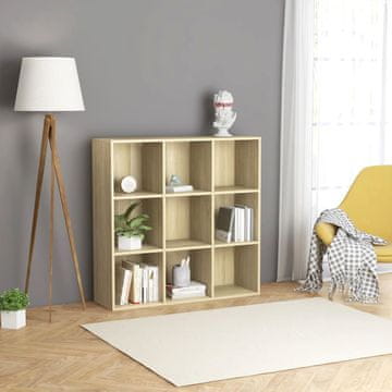 Vidaxl Biblioteka Sonoma hrast 98 x 30 x 98 cm iverica