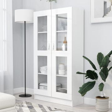 Vidaxl Vitrina Bijela 82,5 x 30,5 x 150 cm Iverica