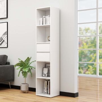 Vidaxl Biblioteka Bijela 36x30x171 cm Materijal na bazi drveta