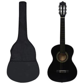 Vidaxl 8-dijelni set za učenje sviranja klasične gitare, 1/2" (100 cm), 34" (81 cm)