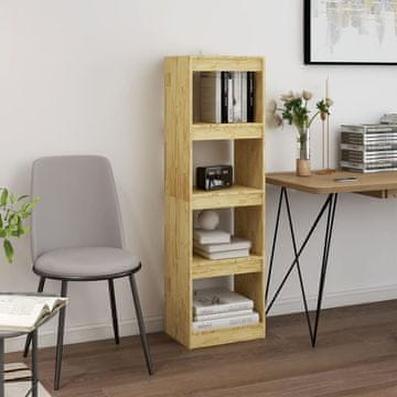 Vidaxl Polica za knjige/Pregrada 40x30x135,5 cm Masivno borovo drvo
