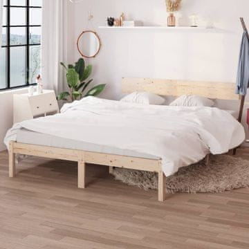 Vidaxl Okvir kreveta bez madraca 140x200 cm Masivno drvo