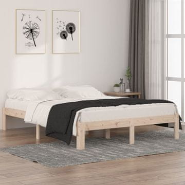 Vidaxl Okvir kreveta od punog drva 150x200 cm
