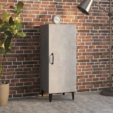 Vidaxl Ormarić Betonsko-sivi 34,5x34x90 cm Materijal na bazi drva