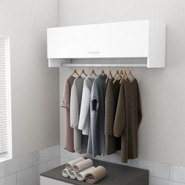 Vidaxl Ormarić, bijeli 100x32,5x35 cm, materijal na bazi drva