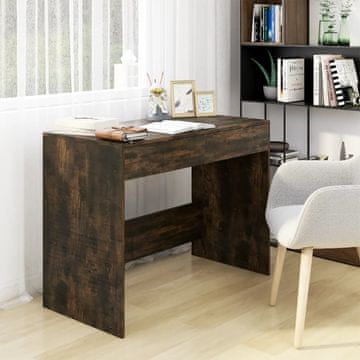 Vidaxl Radni stol dimljeni hrast 101x50x76,5 cm iverica