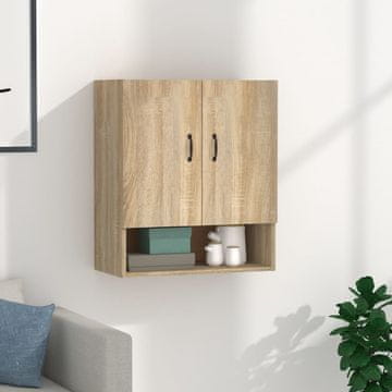 Vidaxl Zidni ormarić Sonoma hrast 60x31x70 cm Materijal na bazi drveta
