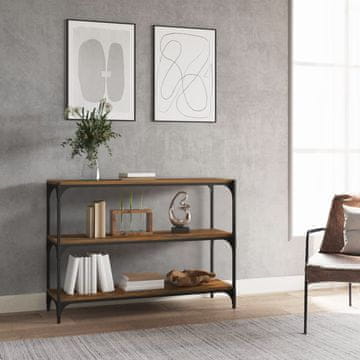 Vidaxl Biblioteka dimljena hrastovina 100x33x70,5 cm