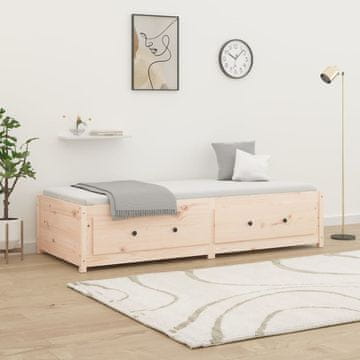 Vidaxl Dnevni krevet, 80x200 cm, Masivno borovo drvo