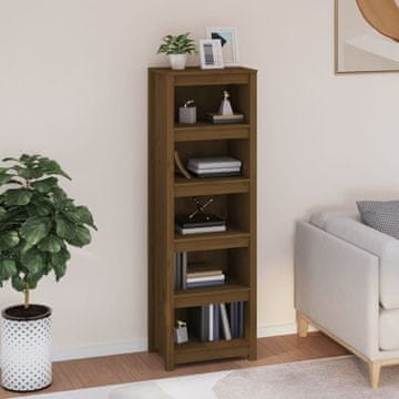 Vidaxl Biblioteka boje meda 50x35x154 cm borovina