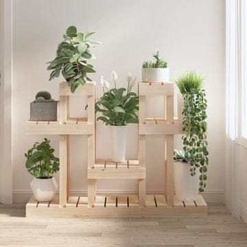 Vidaxl Stalak za biljke 104,5 x 25 x 77,5 cm, masivno borovo drvo