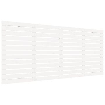 Vidaxl Zidno uzglavlje bijelo 206x3x91,5 cm od masivne borovine