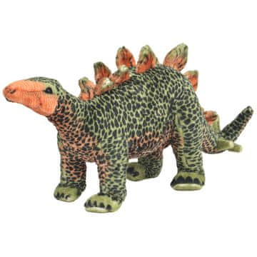 Vidaxl Plišani stegosaur, stojeći, zeleni i narančasti, XXL