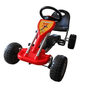 Vidaxl Go Kart Auto s Pedalama Crveni