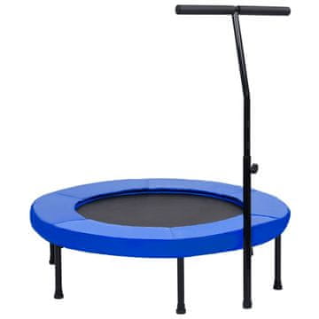 Vidaxl Fitness trampolin s ručkom i sigurnosnom kapom 102 cm