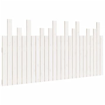 Vidaxl Zidno uzglavlje bijelo 159,5x3x80 cm od masivne borovine