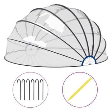 Vidaxl Bazenska kupola 559 x 275 cm