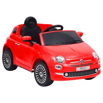 Vidaxl Električni automobil za vožnju Fiat 500, crveni