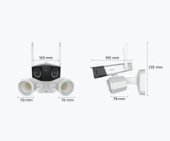 Reolink Duo Floodlight kamera, WiFi, 4K UHD, IR, IP66, LED reflektori