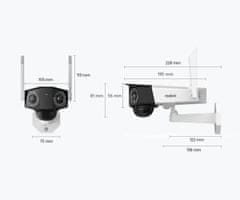 Reolink Duo 2 WiFi Battery IP kamera, 4K UHD, IR, IP66, LED reflektori